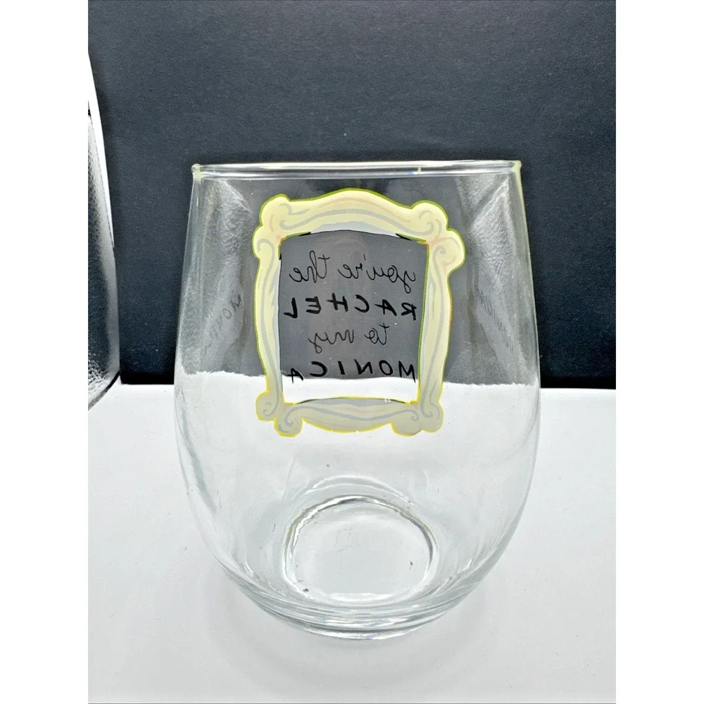 Friends You're the Rachel to my Monica‎ Tear Drop Glass 20 Oz